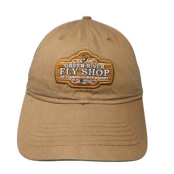 Green River Fly Shop At Flaming Gorge Resort Baseball Cap Brown One Size Ouray - Picture 1 of 8
